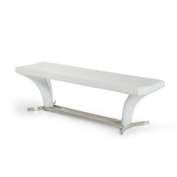 Modrest Arvin Modern White Dining Bench