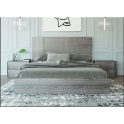 Nova Domus Asus - Italian Modern Elm Grey Bed