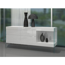 Modrest Aura - Modern Floating White Buffet