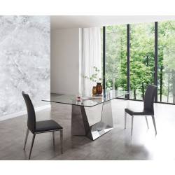 Modrest Taryn - Modern Dark Grey Dining Chair (Set of 2)