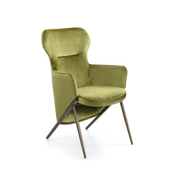 Modrest Coreen Modern Green Velvet Accent Chair