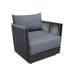 Renava Bali - Outdoor Black and Grey Lounge Chair