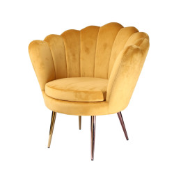 Modrest Balina - Transitional Gold Accent Chair