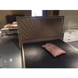 Modrest Gino Modern Beige Bonded Leather Bed