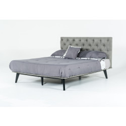 Modrest Gibson Modern Grey Fabric Bed