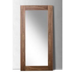 Modrest Beth Modern Walnut Floor Mirror