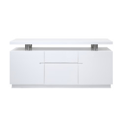 Modrest Stanford Modern White Office Credenza