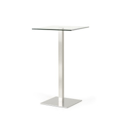 Modrest Gavin Modern Square Glass Bar Table
