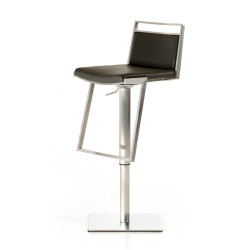 Modrest Peyton Modern Black Leatherette Bar Stool