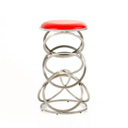 Modrest Sadie Modern Red Bar Stool