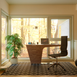 Modrest Bismarck Contemporary Walnut Desk