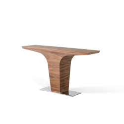 Modrest Bismarck Contemporary Walnut Console Table