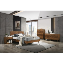 Nova Domus Kamela -Modern Walnut Bedroom Set