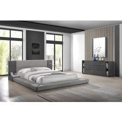 Nova Domus Jagger Modern Grey Bedroom Set