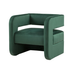 Modrest Brenda Modern Dark Green Accent Chair