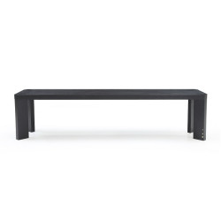 Modrest Wales Modern Smoked Ash Dining Bench