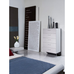 Modrest Volterra Modern Grey and Brown Oak Chest