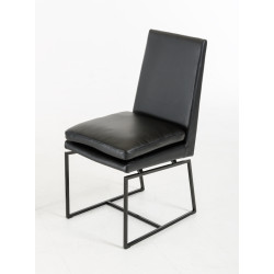 Cadre - Modern Black Leatherette Dining Chair (Set of 2)