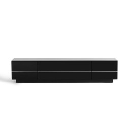 Modrest Caeden Contemporary Black High Gloss TV Stand