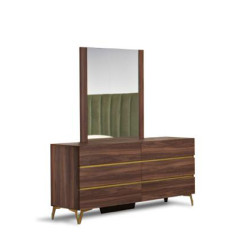 Nova Domus Calabria Modern Walnut Mirror