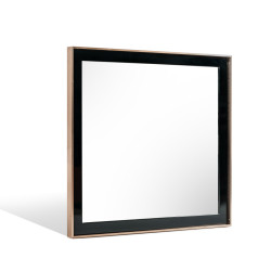 Nova Domus Cartier Modern Black & Rosegold Mirror