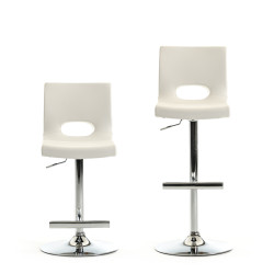 Modrest Lauda Modern White Bar Stool