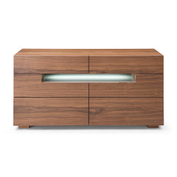 Modrest Ceres - Contemporary LED Walnut Dresser