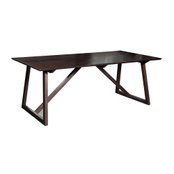 Modrest Chrissy - Modern Solid Walnut Beechwood Dining Table