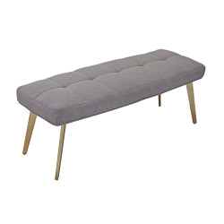 Modrest Cici - Contemporary Grey & Antique Brass Bench