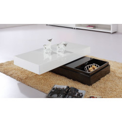 Modrest Modern 2-Tone Coffee Table with Storage