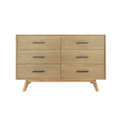 Modrest Claire - Contemporary Natural Light Mocha Acacia Dresser