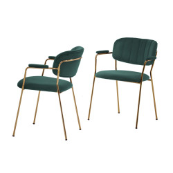 Modrest Clyde Modern Green Dining Chair (Set of 2)