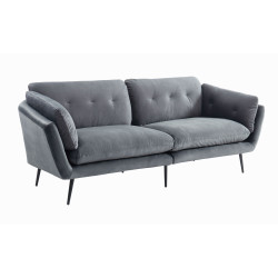 Divani Casa Cody - Modern Dark Grey Fabric Sofa