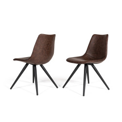 Modrest Condor - Modern Brown Dining Chair (Set of 2)