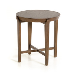 Modrest Olenna Modern Walnut Side Table