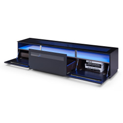 Modrest Lowry Contemporary Black TV Stand