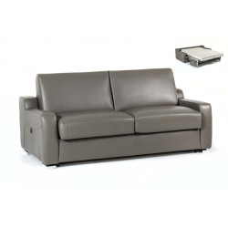 Estro Salotti Dalia Modern Grey Leather Sofa Bed