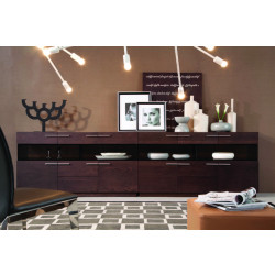 Modrest Daytona - Modern Brown Oak Buffet