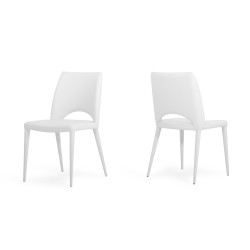 Yael - Modern White Dining Chair (Set of 2)