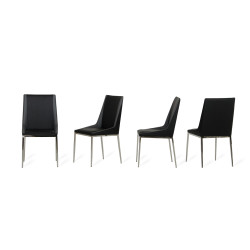 Wesley - Modern Black & Grey Dining Chair (Set of 4)