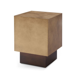 Modrest Derek - Modern Metal & Antique Copper End Table