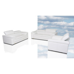 Dima Samoa - Contemporary Full Italian Leather Sofa Set