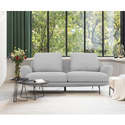 Divani Casa Dolly - Modern Light Grey Loveseat