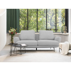Divani Casa Dolly - Modern Light Grey Fabric Sofa