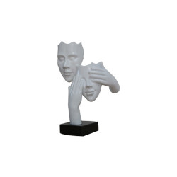 Modrest Two Faces White & Black Sculpture
