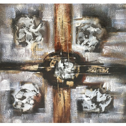 Modrest 39" x 39" Abstract Oil Painting
