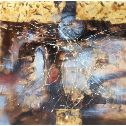 Modrest 39" x 39" Abstract Oil Painting