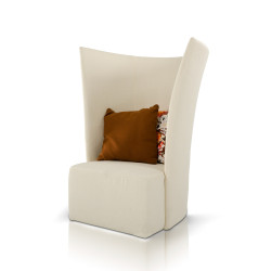 Divani Casa Bastia - Tall Fabric Modern Lounge Chair