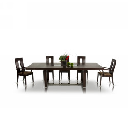 Modrest Thor - Modern Wenge Red Oak Veneer Dining Table