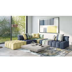 Divani Casa Dubai -  Modern Multicolored Fabric Modular Sectional Sofa